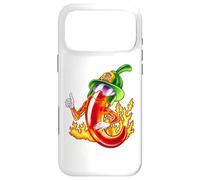 Spicy Firefighter Chili Cartoon Funny Fire Hero Drawing Case for iPhone 17 Pro Max