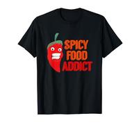 Spicy Food Addict, Funny Hot Chilli Pepper Sauce T-shirt T-Shirt