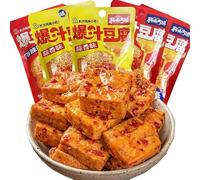 Spicy garlic bean curd,Fresh tender tofu,Healthy nutritious snacks,Instant meal replacement food,Mala latiao,Leisure food,Spicy bar snacks,Delicious Chinese snack gifts (Garlic flavor,10bags)
