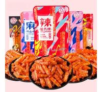 Spicy Gluten Latiao,Spicy strip gift bag,Nostalgia Spicy Strips,Chinese special snack food,delicious Instant classic hot&spicy flavor snack,Vegan,Snacks Gifts (Mixed taste,30packs)
