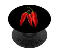 Spicy Hot Life Everyday with Red Chili Paper Graphic Designs PopSockets Adhesive PopGrip