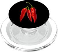 Spicy Hot Life Everyday with Red Chili Paper Graphic Designs PopSockets PopGrip for MagSafe