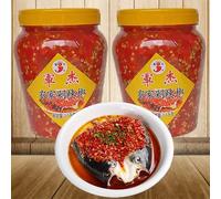 Spicy King Chopped Pepper, Hunan specialty chopped chilli sauce,chili paste, Condiment sauce, Peasant Chili Sauce, Mixed Noodle Paste,Flavored sauce (Medium Spicy 1.1kg)