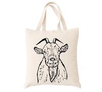 Spicy Kitten Designs Animal Tote Bag (Goat)