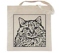Spicy Kitten Designs Cat Tote Bag (Melanie the Maine Coon)