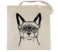 Spicy Kitten Designs Cat Tote Bag (Smokie the Siamese)