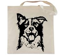Spicy Kitten Designs Dog Tote Bag (Border Collie)