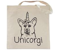 Spicy Kitten Designs Dog Tote Bag (Corgi - Unicorgi)