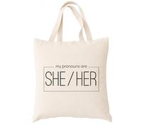 Spicy Kitten Designs Gender Identify Tote Bag (She Her Pronouns)