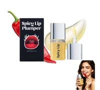 Spicy Lip Plumper Extreme,Spicy Plumping Lip Oil, Instant Volumizing Lip Plumping Gloss,Moisturizing Lip Plumper Gloss for Fuller Looking Lips & Fine Lines,Moisturizing for All Skin Types (1Pc)