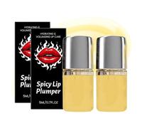 Spicy Lip Plumper Oil,Hydrating Volumizing Lip Gloss, Moisturizing Lips Care Serum for Dry Cracked Lips,2pcs