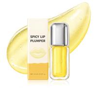 Spicy Lip Plumper Oil, Instant Volumising Lip Serum, Glass High Shine Non-Sticky Lip Gloss, Injection-Free Lip Filler Alternative, Fuller Plump Pout Lip Oil, Nourishing Hydrating Lip Care