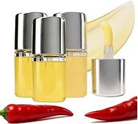 Spicy Lip Plumper Oil,Plumping Lip Oils,Hydrating Volumizing Lip Gloss,Moisturizing Lips Care Serum for Dry Cracked Lips,Moisturizing Lip Plumper Gloss for Fuller Looking Lips & Fine Lines (3 pcs)