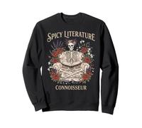Spicy Literature Connoisseur Fantasy Skeleton Reader Smut Sweatshirt