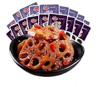 Spicy Lotus Root,Spiced Crispy Lotus Root,Vegetables,Mala Latiao,Spicy Strips,Side Dishes,Vegetarian,Leisure Food,Delicious Chinese Snack Gifts (20bags,Five Spices)