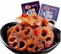 Spicy lotus root,Spiced lotus root,Vegetables,crispy lotus root,Healthy snacks,Mala latiao,spicy spicy strips,side dishes,vegetarian,snack food,delicious snack gifts (Five spices,5packs)
