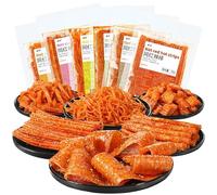 Spicy noodle web celebrity latiao snacks 70g/packet,big spicy piece nostalgia spicy.Internet celebrity snacks,convenient fast food，Gluten, casual snacks，Handmade Spicy Strips (Long Spicy Stick,3 bag)
