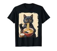 Spicy Noodles Ramon Tshirt Cat Axolotl Eating Spicy Ramen T-Shirt