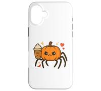 Spicy Pumpkin Spider Coffee Halloween Shirt Cute Case for iPhone 16 Plus