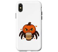 Spicy Pumpkin Spider Coffee Halloween Shirt Cute Case for iPhone X/XS
