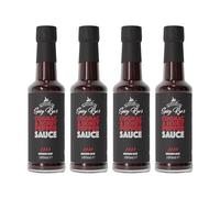 Spicy Rye's Cognac & Honey Pepper Sauce 4 Pack 150ml - Smooth, Sweet & Spicy Hot Sauce with Cognac, Honey, Ghost Peppers and Scotch Bonnet Chillies