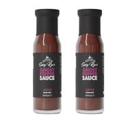 Spicy Rye's Ghost Pepper Sauce 2 Pack 250ml - Smooth, Smokey Extra Hot Sauce Made with Scotch Bonnet Peppers & One of the World's Hottest Chillies