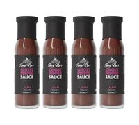 Spicy Rye's Ghost Pepper Sauce 4 Pack 250ml - Smooth, Smokey Extra Hot Sauce Made with Scotch Bonnet Peppers & One of the World's Hottest Chillies