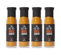 Spicy Rye's Mango Pepper Sauce 4 Pack 250ml - Smooth, Tropical Caribbean Hot Sauce with Mangoes & Scotch Bonnet Chillies - For Dipping, Marinading & Glazing
