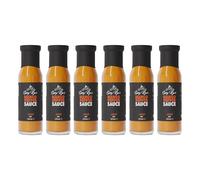 Spicy Rye's Mango Pepper Sauce 6 Pack 250ml - Smooth, Tropical Caribbean Hot Sauce with Mangoes & Scotch Bonnet Chillies - For Dipping, Marinading & Glazing