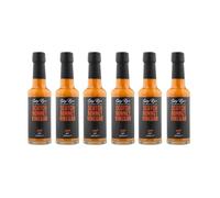 Spicy Rye's Scotch Bonnet Vinegar Pack of 6 150ml - Fiery, Tropical White Wine Vinegar Made with Hot Scotch Bonnet Chillies and Avocado Oil for Drizzling and Dipping
