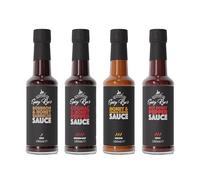 Spicy Rye's Sweet Heat Collection Gift Set - Pack of 4 x Smooth, Spicy Hot Sauces - Sweet Honey and Spice Gourmet Sauce Selection - Mild to Hot