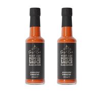Spicy Rye's Very Hot Pepper Sauce Black Edition 2 Pack 150ml - Extremely Hot Chilli Sauce with Carolina Reaper, Ghost Pepper, Habanero & Scotch Bonnets