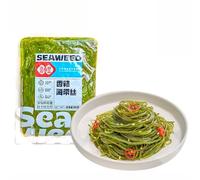 Spicy seaweed salad, Japanese sushi side dish, ready to eat kimchi 300g/bag, spicy kelp shreds, hot and sour cold mixed dishes, shredded undaria pinnatifida, sea cabbage, casual snacks (5 bags)