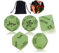 Spicy Sex Game Dice for Date Night Naughty Play, Erotic Love Dices Sexual Position Adult Dirty, Funny Unique Anniversary Valentines Gifts for Couples, 5 BDSM Kinky Sets (Glow in The Dark)