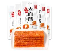 Spicy Strip Small Gluten Sweet Spicy Flavor Chinese Spicy Snack Fries Big Spicy Chips ，Leisure snacks Spicy food，Instant snacks (Large Gluten,1 pack)