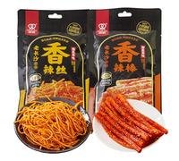 Spicy Strips and Sticks Snacks 62g x 4 Packs,LaTiao Vegan, Chinese Style Gourmet ,Chinese Spicy Snack, chinese snacks,asian snacks,Party, Latiao, Hot Strips for the Office, Individually packaged