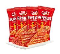 Spicy Strips Chinese Snacks, Weilong Latiao Snacks Gift Pack, Vegetarian Spicys Small Gluten, Casual Snack Gifts, Spicys Lataio, Nostalgic Bean Curd Glutens Snack (Very spicy,12 bags (216g))