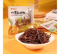 Spicy strips,dried beans,spicy bean skin spicy slices,Mala latiao,small gluten, instant snacks,snack food,Chinese handmade spicy strips,delicious snack gifts (luosifen spicy shreds,10 packs)