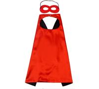 Spide Capes Masks Set, Web Shooter Costumes Set with Cape Mask and Launcher Gloves Wrist Toys Mask Cloaks Sets Children Fancy Dress Party Costume Cosplay Props Gift for Kids Halloween Carnival(Red)