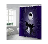 (Spider, 180*200cm) The Before Nightmare Christmas Shower Curtain With Hook Waterproof Bathroom