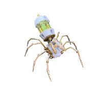 Spider 3D Metal Model Kit, Cyber Stalker 3D Metal Mechanical Model Puzzle Kits, DIY Steampunk Insect Assembly, Trendy Desktop Display & Gift (139PCS/Edition C)