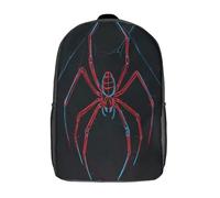 Spider 3D Printed School Backpack Set Unisex-Children Resistant Durable Casual Basic Carry On Backpack Men Estwell Kids Boys Girls 17inch