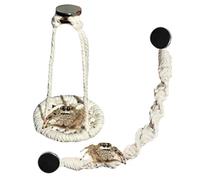 Spider Accessories - Cotton Rope Swing | Spider Habitat Decor - Climbing Hammock - 2-Piece Natural Cotton Bridge and Bed, provide an engaging environment for your pet in their terrarium