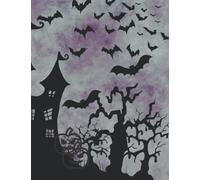 Spider Bat Halloween scary pumpkin spooky notebook: college rulled pages Perfect for Writing and Drawing at Home or School 8.5'' x 11''