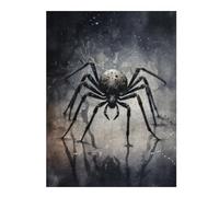 Spider Beauty Black Ink Illustrated Jigsaw Puzzle for Adults, 500 PCS