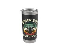 Spider Bite Survivor I Survived a Spider Bite Stainless Steel Insulated Tumbler