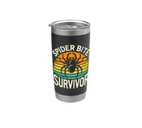 Spider Bite Survivor I Survived a Spider Bite Stainless Steel Insulated Tumbler