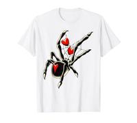 Spider Black Widow Love Web Value Graphic T-Shirt, Men, White, M