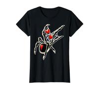 Spider Black Widow Love Web Value Graphic T-Shirt, Women, Black, S