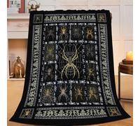 Spider Blanket Spider Throw Blanket Flannel Stuff Merch Cozy Decor Fleece Plush Fuzzy Warm Lightweight Bedding Gifts for Women Man Girl Boys Couch Soft 50"X40"